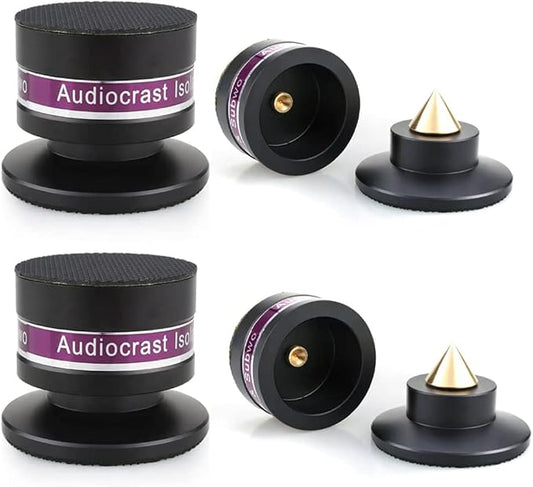 Tertullus 4 Pcs Aluminum Speaker Spike+Isolation Feet by Tertullus
