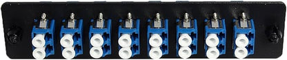 RiteAV LGX Footprint Fiber Optic Cable LC Adapter Patch Panel 8 Ports Loaded - Image 3