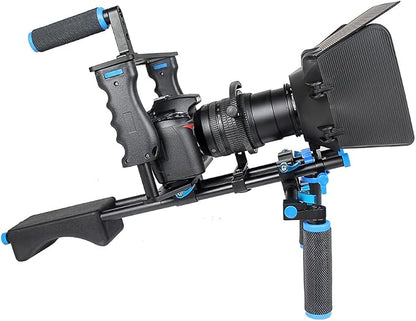 Shoulder Rig Stabilizer Kit, Aluminum Alloy Camera Stabilizer Cage - Image 9