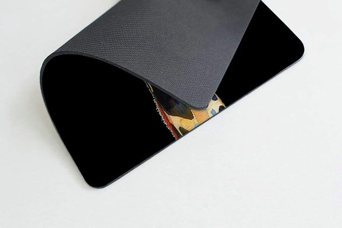 Square Mouse Pad Colorful Artistic Giraffe-1, Gaming Mouse Pads - Image 3