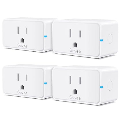 Govee Smart Plug 15A, WiFi Bluetooth Outlets 4 Pack Work by Govee