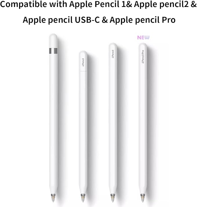 Replacement Tips for Apple Pencil, Upgraded Mix iPencil Tip for iPad Pro/USB-C - Image 2