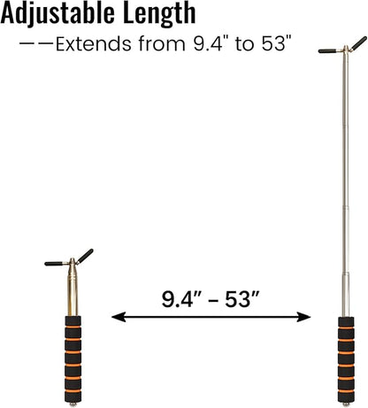Extendable Safety Tester Pole – Manual Stainless Steel Rod - Image 5
