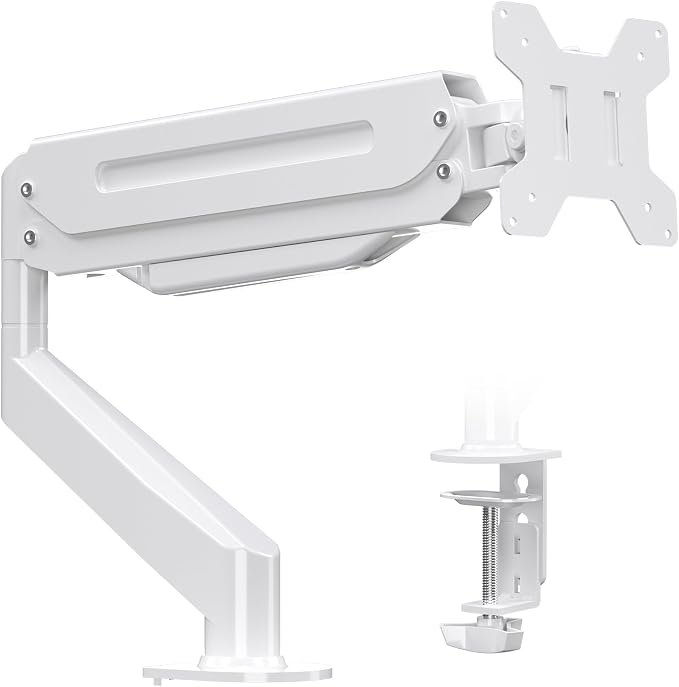 Suptek Single Monitor Mount Adjustable Gas Spring Monitor Arm Desk Mount Stand by suptek