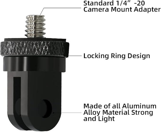1/4 Inch Aluminum Metal Camera Mount Adapter, Conversion Camera Tripod Mount - Image 2