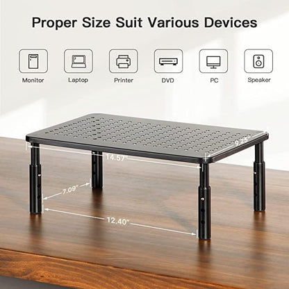 HUANUO Monitor Stand, Monitor Stand Riser 3 Height Adjustable, Monitor Riser - Image 6