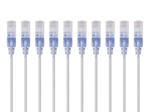 Monoprice - 133257 SlimRun Cat6A Ethernet Patch Cable - Snagless RJ45 UTP Pure - Image 5