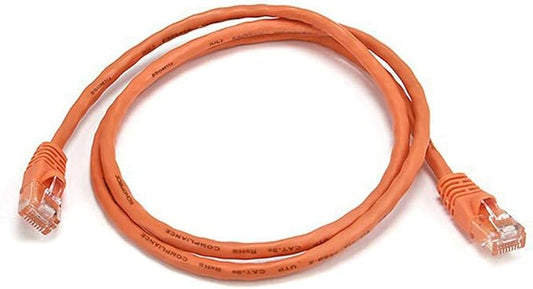 Monoprice Cat5e 3ft Orange Patch Cable UTP 24AWG 350MHz Pure Bare Copper by Monoprice