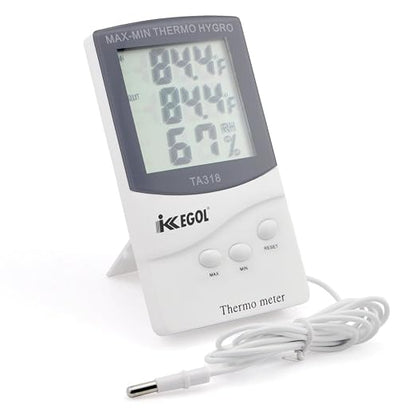 iKKEGOL Dual Sensor LCD Display Indoor Outdoor Digital Thermometer Hygrometer - Image 8