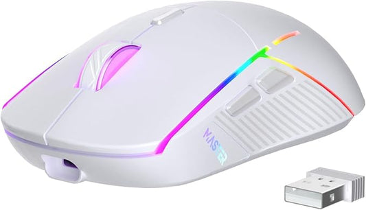 FFJ Wireless Gaming Mouse, 24000 DPI, Tri-Mode 2.4G/USB-C/Bluetooth 5.3 Gaming by FFJ