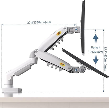 NB North Bayou Dual Monitor Desk Mount Stand Full Motion Swivel Computer - Image 3