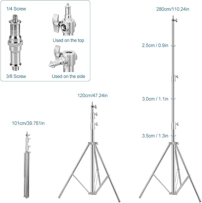 Heavy Duty Light Stand Tripod Stand - Image 5