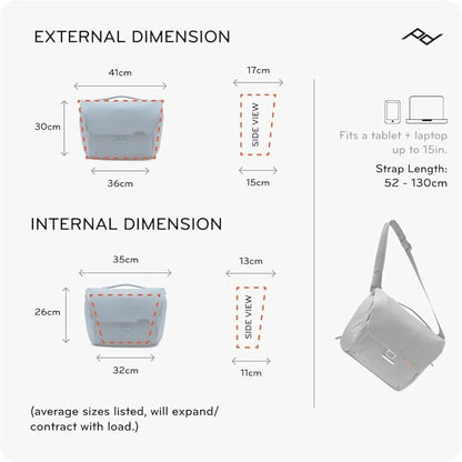 Peak Design Everyday Messenger V3 13L, Weatherproof Camera and Work Bag - Image 7