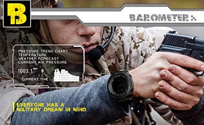 NORTH EDGE Military Watch for Men Large Face Tactical Survival Digital Wrist - Image 4