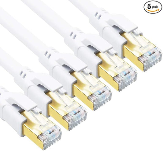 Yauhody CAT 8 Ethernet Cable, 1.5ft Ultra High Speed 40Gbps 2000MHz SFTP CAT8 by Yauhody