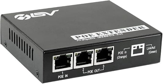 BV-Tech 3-Port PoE Extender by BV-Tech