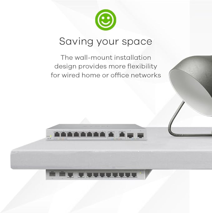 Zyxel 12 Port Network Switch | 2.5Gb Multi Gigabit Switch | Web Managed | 8x 1G - Image 6