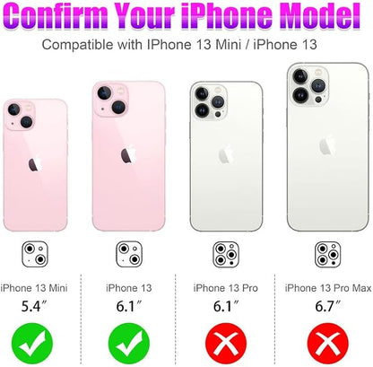 AGVEE 3+3 6 Pack for iPhone 13 6.1 inch / 13 Mini 5.4 inch Camera Lens Cover - Image 2