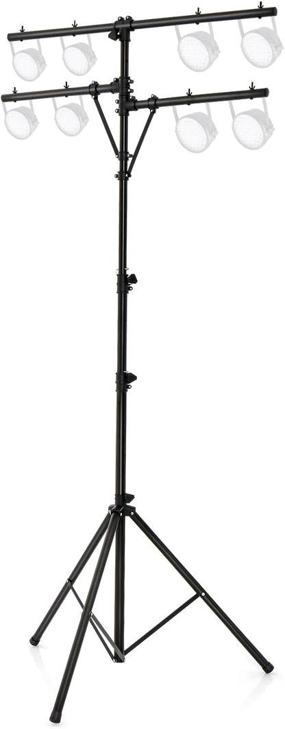 S AFSTAR Pro Audio Tripod, Portable T Bar Lighting Stand w/ 100 LBS Capacity by Safstar