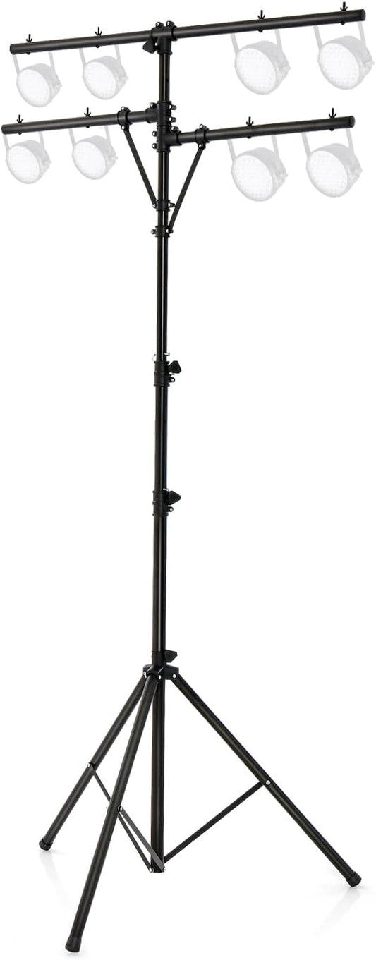 S AFSTAR Pro Audio Tripod, Portable T Bar Lighting Stand w/ 100 LBS Capacity by Safstar