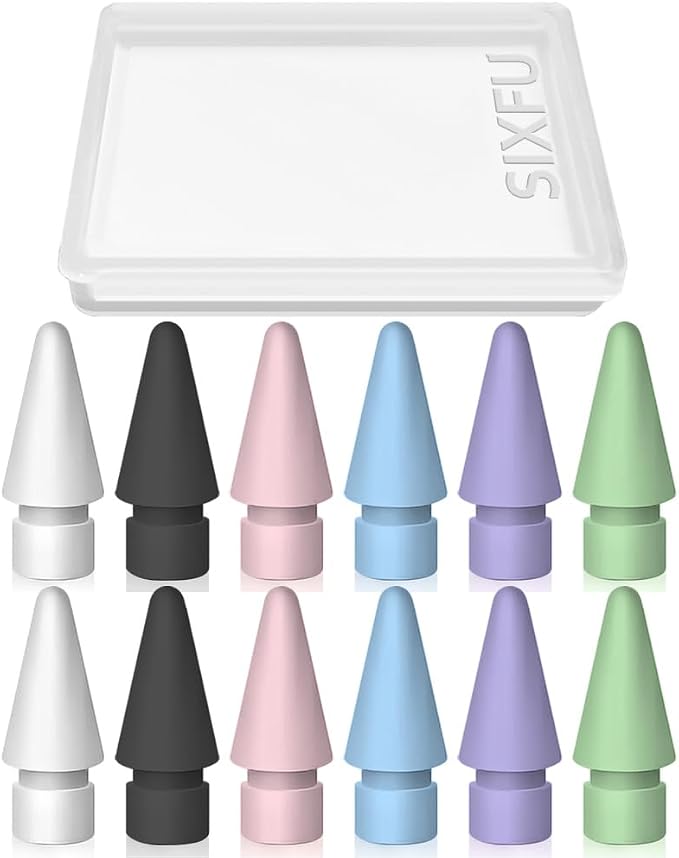12 PCS Tips for Apple Pencil tip, Apple Pen Tips Compatible by SIXFU