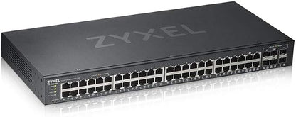 Zyxel 48 Port Ethernet Switch | Smart Managed Gigabit Network Switch | 44x GbE by ZYXELNETWORKS