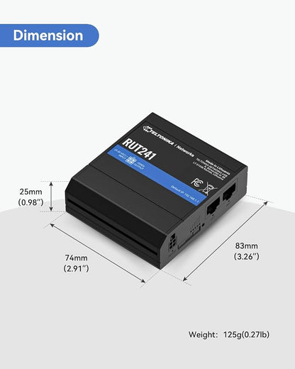 LINOVISION Teltonika RUT241098000 Industrial 4G LTE Cellular Router, 4G LTE - Image 7