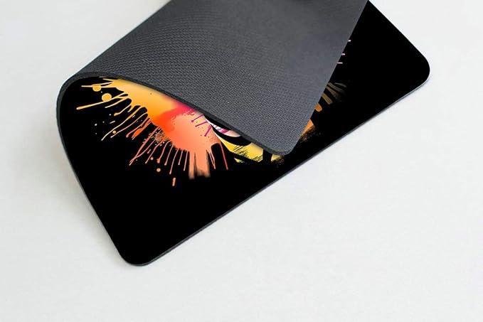 Square Mouse Pad Colorful Zebra-1, Gaming Mouse Pads - Image 4