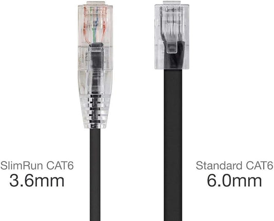 Monoprice Cat6 2ft Black Component Level Patch Cable UTP 28AWG 550MHz Pure Bare - Image 2