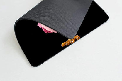 Square Mouse Pad Cute Pink Bird-1, Gaming Mouse Pads - Image 3