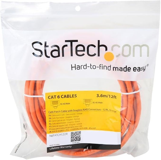 StarTech 12ft CAT6 Ethernet Cable - Image 2