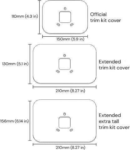 Amazon Smart Thermostat Extended Wall Plate Trim Cover, Paint and Damage Cover - Image 3