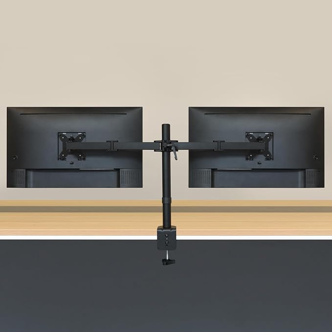 Amazon Basics Adjustable Dual Computer Monitor Arm Mount, Holds up to 32" - Image 7