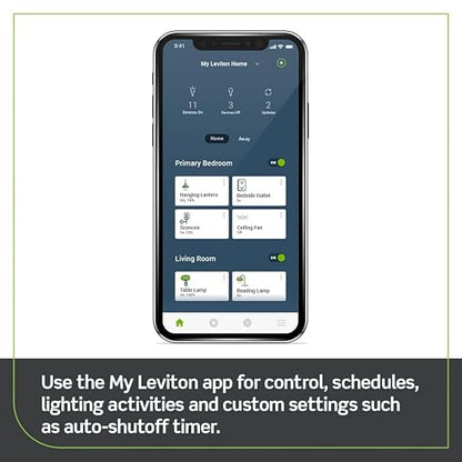 Leviton Decora Smart Outlet, Tamper-Resistant 15A, Wi-Fi 2nd Gen, Works - Image 3