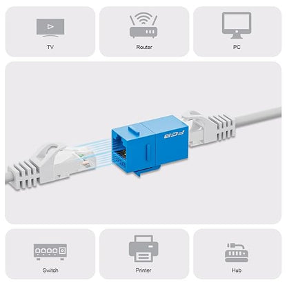 FGB 10 Gbps CAT6A RJ45 Keystone Coupler 25-Pack, RJ45 Keystone Jack, Ethernet - Image 3