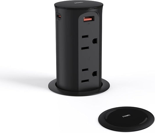 Pop up Outlet for Countertop, 65W USB C Fast Charging Port, 2.5-inch Hole by Jgstkcity