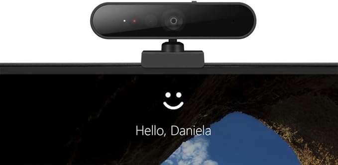 Lenovo HD 1080p Webcam- Black w/ 4X Digital Zoom, 95° Wide Angle, 360° Rotation - Image 5