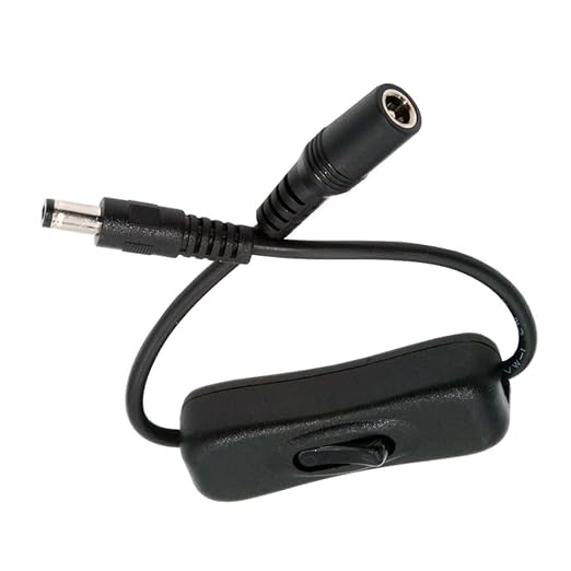 ChenYang DC Power Switch Extension Cable DC 5.5x2.1mm Male to Female by chenyang