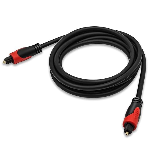 Kxable Optical Audio Cable 6.6FT/2M, Digital Audio Fiber Optic Cable Toslink by Kxable