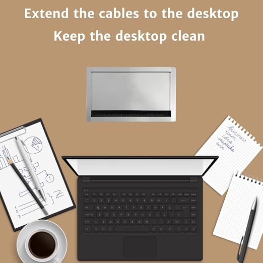 ZESHAN Conference Table Power hub Desktop pop up Outlet - Image 9