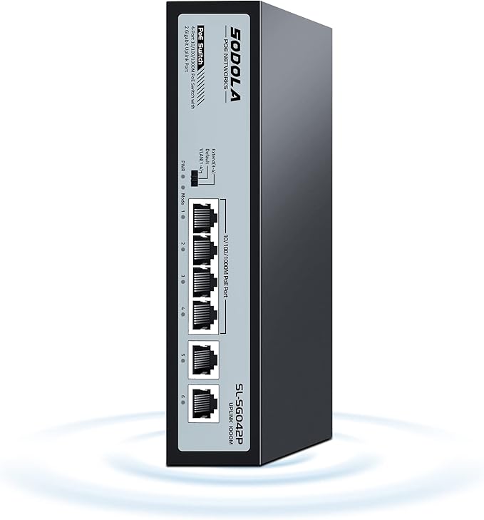 SODOLA 4 Port Gigabit PoE Switch by SODOLAPoENETWORKS