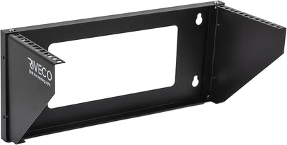 RIVECO 4U Wall Mount Rack for Network. Reinforced Heavy Load 66-99 LBS Small by RIVECO