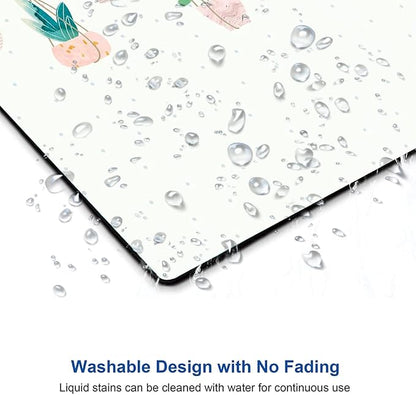 Mouse Pad, Plants Mouse Pad, Square Mouse Mat Waterproof Mousepad Non-Slip - Image 4
