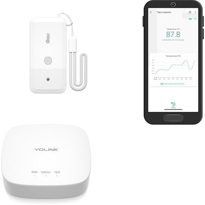 YoLink Smart Wireless Thermometer, Wide Temp Range by YoLink