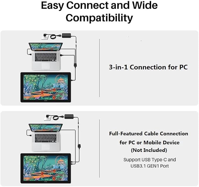 HUION Kamvas 24 QHD Drawing Tablet - Image 6