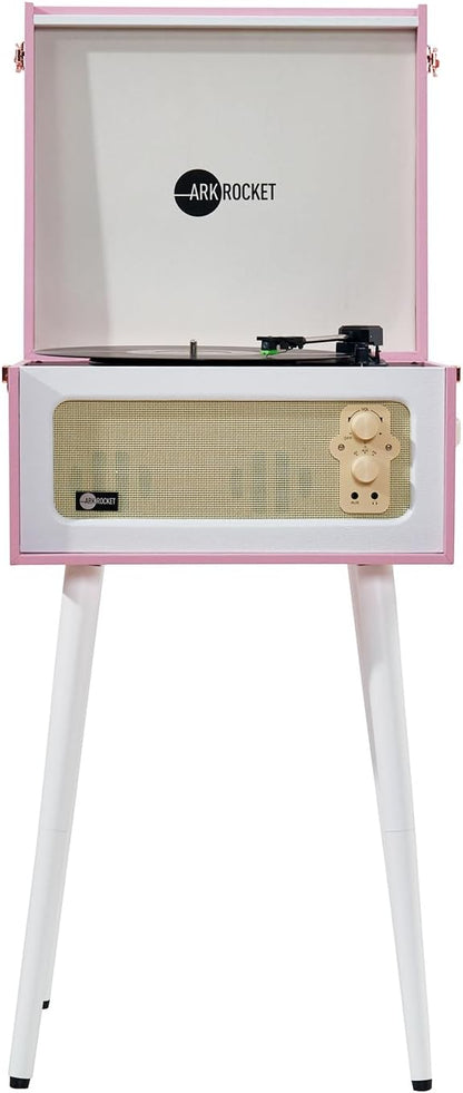 Arkrocket Discovery II 3-Speed Bluetooth Record Player Retro Console Turntable - Image 2