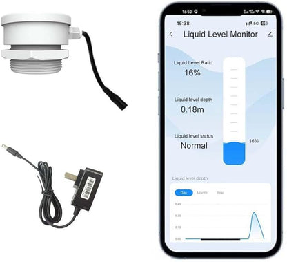 Smart TLC2206 WiFi Water Oil Fuel Liquid Tank Level Monitor Indicator by EPTTECH
