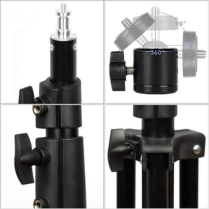 Heavy Duty Light Stand 9.5 Feet/2.8 Meters Adjustable Spring Cushioned Metal - Image 8