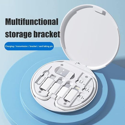 Multifunctional Data Cable Conversion Head Portable Storage Box, Phone Holder - Image 6
