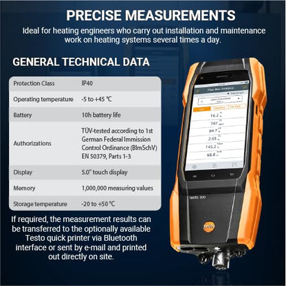 testo 300 Combustion Analyzer HVAC Kit - Image 7